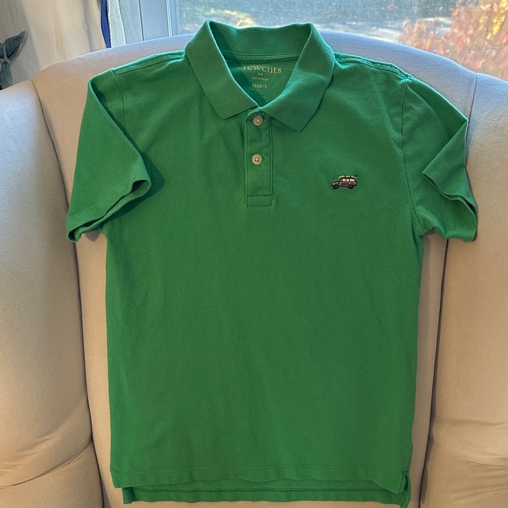 Crewcuts Vibrant Green Kids Polo Shirt